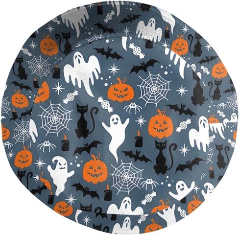 Halloween Pumpkin Bucket Hat for Men Women Teenagers, Funny Unisex Print Halloween Reversible Bucket Hat in Saudi Arabia
