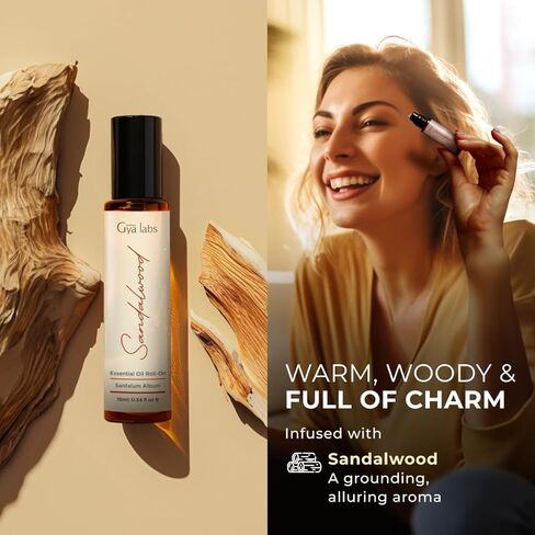 زيت نجيل الهند العطري رول أون من جيا لابس (10 مل) - رائحة عشبية خشبية in Kuwait