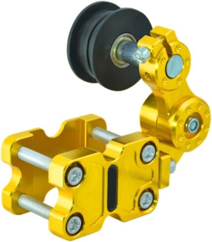 Universal Motorcycle Chain Tensioner - Automatic Adjuster for Motorcycles, Dirt Bikes, and Minibikes - New Aluminum Refit Accessory with Bolt-On Roller (Red) in Saudi Arabia