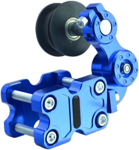 Universal Motorcycle Chain Tensioner - Automatic Adjuster for Motorcycles, Dirt Bikes, and Minibikes - New Aluminum Refit Accessory with Bolt-On Roller (Red) in Saudi Arabia