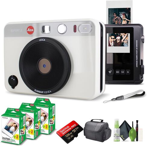 Leica Sofort 2 Instant Camera + 60 Instant Film Sheets (White) Bundle in Saudi Arabia