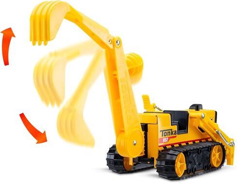 Tonka Steel Classics, Trencher– Made with Steel & Sturdy Plastic, Yellow Friction Powered, Boys and Girls, Toddlers Ages 3+,Big Construction Truck, Toddlers, Birthday Gift, Holiday in Saudi Arabia