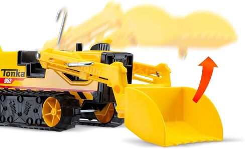 Tonka Steel Classics, Trencher– Made with Steel & Sturdy Plastic, Yellow Friction Powered, Boys and Girls, Toddlers Ages 3+,Big Construction Truck, Toddlers, Birthday Gift, Holiday in Saudi Arabia