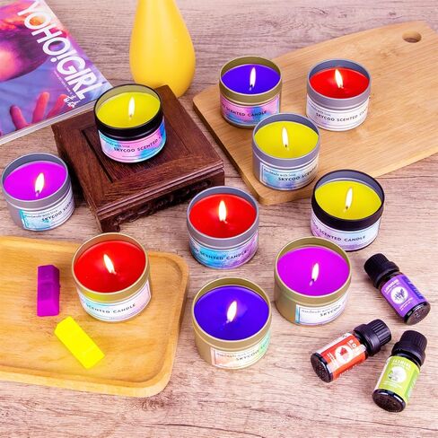 axphsox Complete Candle Making Kits for Adults Beginners, DIY Candle Making Supplies Include Beeswax, Wicks, Wicks Sticker, Candle Tins - Arts & Crafts Kits in Saudi Arabia