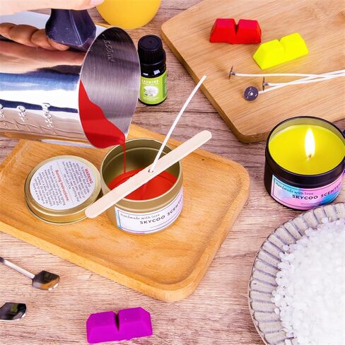 axphsox Complete Candle Making Kits for Adults Beginners, DIY Candle Making Supplies Include Beeswax, Wicks, Wicks Sticker, Candle Tins - Arts & Crafts Kits in Saudi Arabia