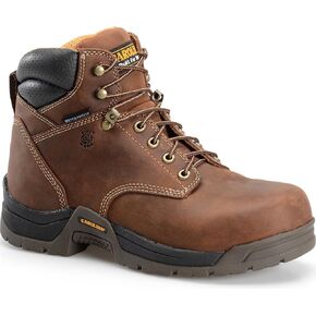 Carolina Bruno Lo 6" Composite Toe Waterproof Work Boots for Men - Cushion Insole, AG7 Footbed, and Oil- and Slip-Resistant Rubber Outsole, EH-Rated