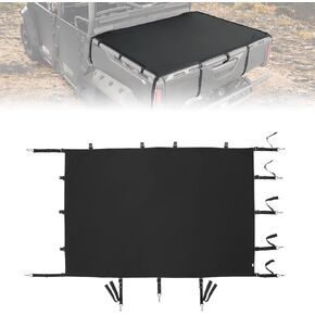 KEMIMOTO UTV Tonneau Covers Compatible with Can-Am Defender HD 5/7/ 8/9/ 10 DPS XT XMR Max 2016-2024 Cargo Bed Cover Net Bed Rail Cargo Protection with Straps