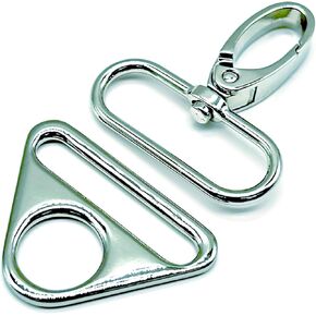 Swivel Hooks with D Ring and Tri-Glides Slide Buckle for Purse Hardware 18Pcs Metal Lanyard Swivel Clips Lobster Clasp Snap Hook for Purses Straps Handbag Making (Antique Bronze,1 inch)