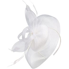 Holibanna Barrette Hat Wedding Dress Topper Headpiece for Bride Wedding Gauze Fascinator Hat Wedding Gauze Hat