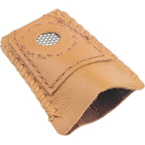 Utoolmart Large Size Leather Coin Thimble Finger Protector, for Quilting Craft Tool Sewing Pin Needles Partner Needlework Accessory 1pcs