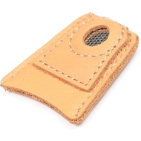 Utoolmart Large Size Leather Coin Thimble Finger Protector, for Quilting Craft Tool Sewing Pin Needles Partner Needlework Accessory 1pcs