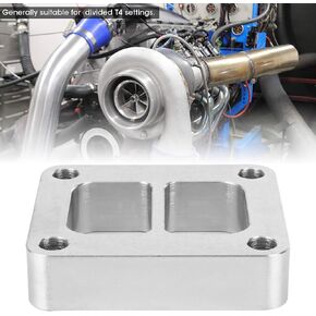 Mild Steel Spacer, Turbo Flange T4 Divided Inlet Turbocharger Flange Twin Scroll Ports CNC S400