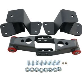 4" Rear Lowering Drop Shackles & Hangers for 1988-1998 Chevy Silverado 1500 GMC Sierra 1500 C15 K15 Truck, Adjustable 3'' or 4'' Rear Drop Kit