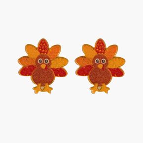 Thanksgiving Turkey Earrings for Women - Cute Turkey Style Studs Fall Earring Jewelry,Great Thanksgiving Accessory Holiday Gifts for Women