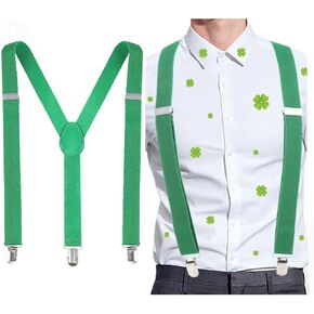 Men's Suspender Elastic Suspenders Fashion Adjustable Suspenders Party Suspenders Heavy Duty Clips Suspender for Men