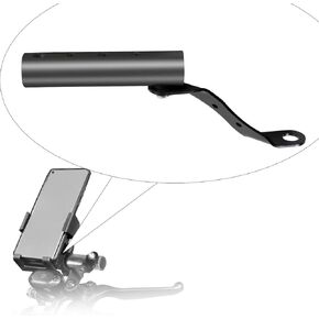 Generic Handlebar Extender for Motorcycles with Smartphone Holder, Blue, 360 Rotation, 100mm Bar Length, 22mm Diameter, Suitable for Honda, Kawasaki, BMW, Yamaha, Suzuki, Scooters