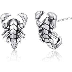 Scorpion Earrings Sterling Silver Scorpion Cuff Earrings Piercing Cartilage Cuff Earrings Scorpion Jewelry Gifts for Men Women