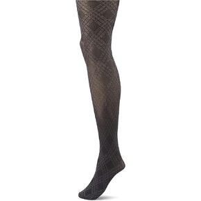 Berkshire Womens Triple Plaid Tights With Non-control Top and Reinforced ToeTights