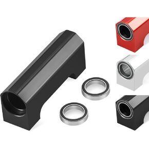 RCHUBAM RC Drive Shaft Support with 2 Bearings 1Pcs Aluminum XMAXX Driveshafts Basher Block for 1/5 TRX X-Maxx 6S 8S RC Trucks Car Upgrade Accessories (Black)