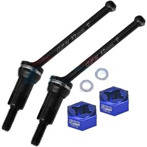 Palumma Front Drive Shaft for ARRMA 1/14 Mojave GROM Medium Carbon Alloy Steel, 7075 Wheel Hex for ARRMA 1/14 Mojave GROM MEGA 380, Upgrade Accessories (Red)