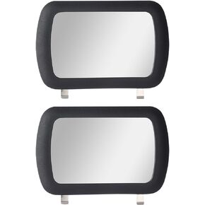 2 Pack Clip-On Visor Mirror, Car Sun Visor Mirror HD Vanity Visor Mirror Sun-Shading Mirror, Portable Car Visor Cosmetic Mirror Universal for Car Truck SUV Auto Accessories