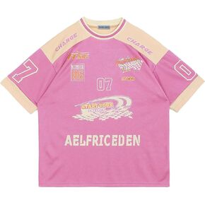 Aelfric Eden 90s Oversized T Shirts Unisex Grahpic Jersey Printed Casual Tees Streetwear Vintage Summer Top Tshirt