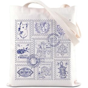 ENSIANTH BG3 Stamp Inspired Gift Astarion Animal Gift Video Game Lover Gift Outdoor Adventure Game Gift BG3 RPG Gamer Handbag