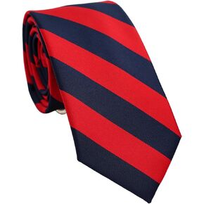 ZENXUS Striped Ties for Men, 3 inch Regular Ties with Stripes