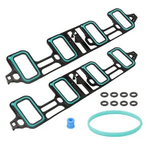 Intake Manifold Gasket Set, Compatible with 2007-2016 Silverado Express Sierra Escalade, 6.0 6.2L Engine, Replace# MS25702VR MS19598 MS97126