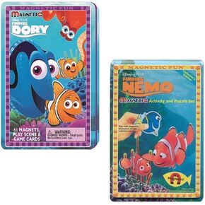 Lee Publishings Ultimate Disney Pixar's Finding Nemo and Finding Dory Magnetic Fun Activity and Puzzle Tin Set for Kids