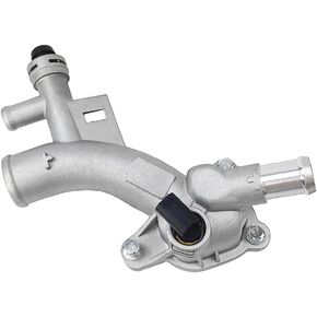 Engine Coolant Thermostat Housing Water Outlet w/Sensor | Fit for Chevrolet (Chevy) Cruze 11-16, Sonic 12-20, Trax 13-20, Buick Encore 13-19 1.4L | OE# 25193922, 15-11105, 902-846, 55565334, 1511105