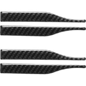 ECSiNG 4PCS Car Rearview Mirror Protective Film Anti Collision Scraping Strip 12x1.44cm Car Rearview Mirror Carbon Fibre Protection Sticker Car Decoration Sticker