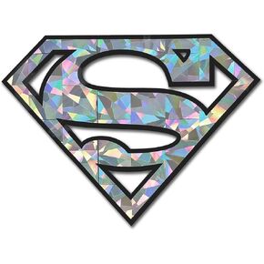 Elektroplate Superman Man of Steel Automotive Decal 3.85" x 2.85" | Premium Weatherproof DC Comic Sticker Decal for Cars, Trucks, Coolers, Laptops, and More