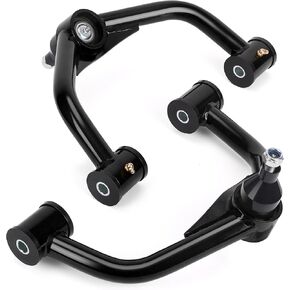Front Upper Control Arms for 2011-2020 Silverado 2500HD 3500HD with Ball Joint, AUSUM MOTOR 2-4" Lift 2PCS Tubular Suspension Kit Adjustable Control Arm, Replace OEM Suspension Arms Black