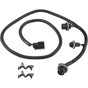 Driver Side Tail Lamp Wiring Harness Compatible with Chevy Silverado GMC Sierra 1500 2500HD 3500HD 2016 2017 2018 2019, Replacement for 23295978, Tail Light Wire Socket Wiring Harness Kit
