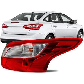 RANSOTO Tail Light Compatible with 2012 2013 2014 Ford Focus Sedan Rear Taillight with Bulb Right Passenger Side Brake Lamp