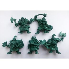 Dwarf Set 54 mm 1/32 - 5 Fantasy Figures Tehnolog Russian Toy Soldiers DND Action Miniatures