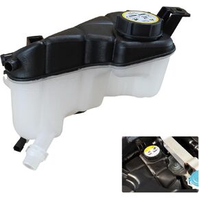 LR024296 Engine Coolant Reservoir Tank with Sensor & Cap Compatible with 2007 - 2018 Land Rover LR2 Range Rover Evoque | Volvo S60 S80 V60 XC60 XC70, Overflow Tank Replaces# 31200321