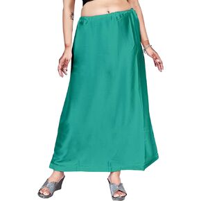 Clothing Women's Satin Silk Petticoat Solid Saree Satin Underskirt Sari (Design No. 1)