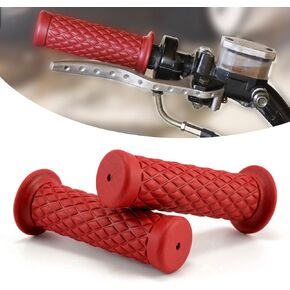 2 PCS Motorcycle Handlebar Cover, 7/8" TPR Durable 3D Particles Non-Slip Easy to Hold Cover for 22mm Handlebars, Comfortable Grip Thrust Handle, Universal for Off-Road Motorcycles (Black)