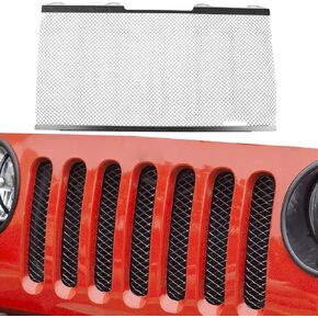 حشوة شبكية متوافقة مع جيب رانجلر JK JKU 2007-2018، حشوات شبكية أمامية معدنية بفتحة شبكية سوداء in Kuwait
