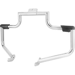 Engine Guard Crash Bars Highway Bar 1.25" Compatible with Harley Softail FL Models Fat Boy Heritage Softail Classic Slim Deluxe Springer Cross Bone 2000-2017 Black