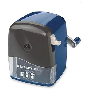 STAEDTLER Mars® 501 180 Rotary sharpener for Round, Triangular, Hexagonal prisma color, pencils, Classic Manual Pencil Sharpener, Desk clamp
