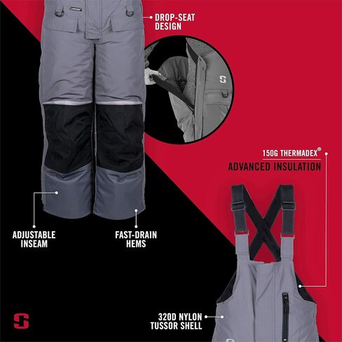 مريلة لصيد الأسماك على الجليد من Striker متينة قابلة للتنفس ومقاومة للماء في الهواء الطلق مع تقنية التعويم Sureflote (2020) in Kuwait