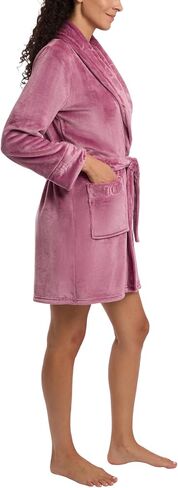 رداء Juicy Couture للسيدات فائق النعومة من القطيفة بياقة شال (الولايات المتحدة، ألفا، صغير، متوسط، عادي، عادي، أرجواني مثلج) in Saudi Arabia