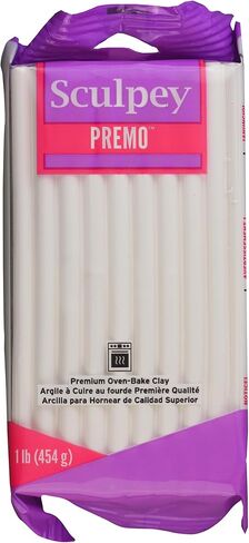 Sculpey Premo™ Polymer Oven-Bake Clay, Black, Non Toxic, 1 lb. bar, Great for jewelry making, holiday, DIY, mixed media and home décor projects. Premium clay perfect for clayers and artists. in Saudi Arabia