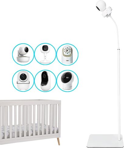 GUCHO Baby Monitor Mount Floor Stand Holder Compatible with Infant Optics DXR-8 Pro,Nanit Pro,UKSUP,Vtech,VAVA,Owlet Cam 1 Baby Monitor, Adjustable Universal Baby Monitor Mount in Saudi Arabia