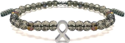 LAMIBEE Bracelet For A Cause, Crystal Bead Bracelet, Awareness Ribbon Bangle Bracelets, Wristbands for Awareness, Protection Surfer String Bracelet for Men, Women in Kuwait