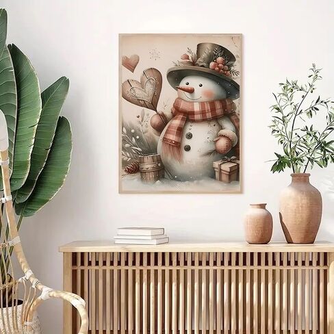 ZHUDENGXJL Winter Snowman Diamond Art Kits for Adults,Christmas Snowman Diamond Painting Kits,5D Full Drill Diamond Dots Paintings for Beginners with Gem Art for Wall Home Decor 12 X 16inch in Saudi Arabia