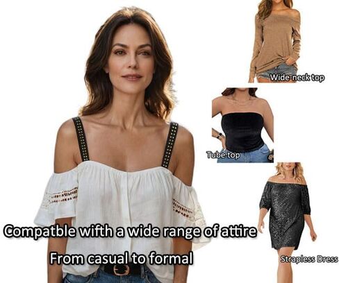 أشرطة حمالة الصدر المزخرفة، استبدال أشرطة حمالة الصدر العريضة باللون الفضي اللامع، أشرطة الملابس الداخلية لفستان الحفلات in Kuwait